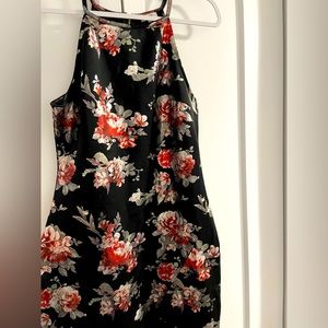 Floral Metallic Dress